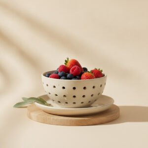 Ceramic Colander Berry Bowl