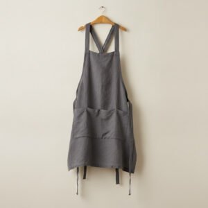 Cross-Back Linen Apron