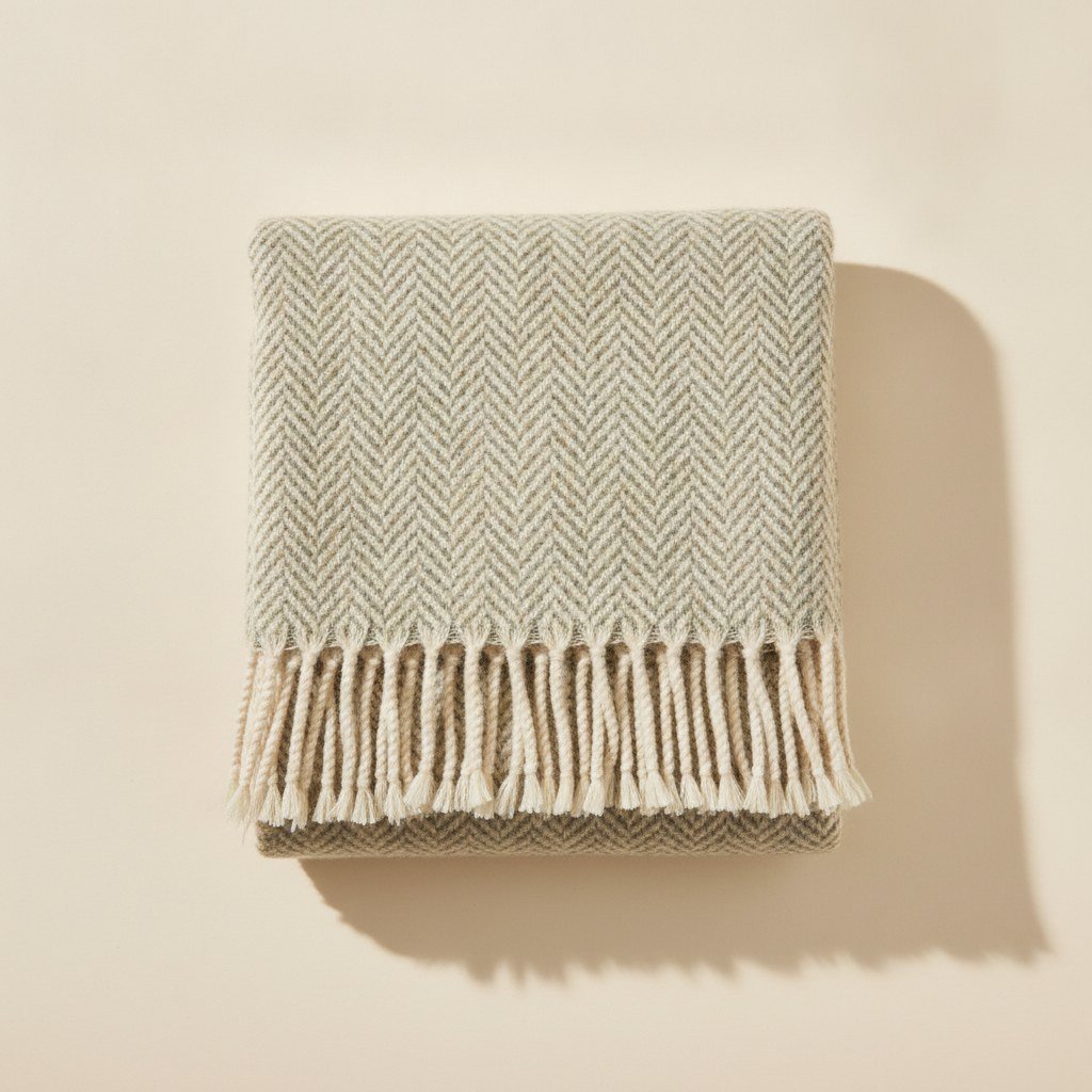 Herringbone Wool Throw