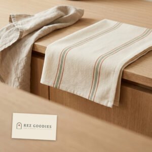 Striped Cotton Tea Towel