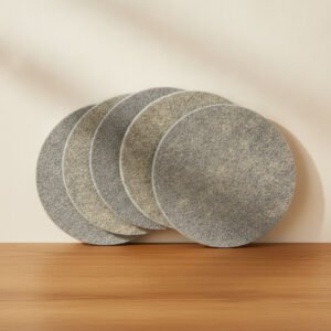 Wool Felt Coasters, Set of Six